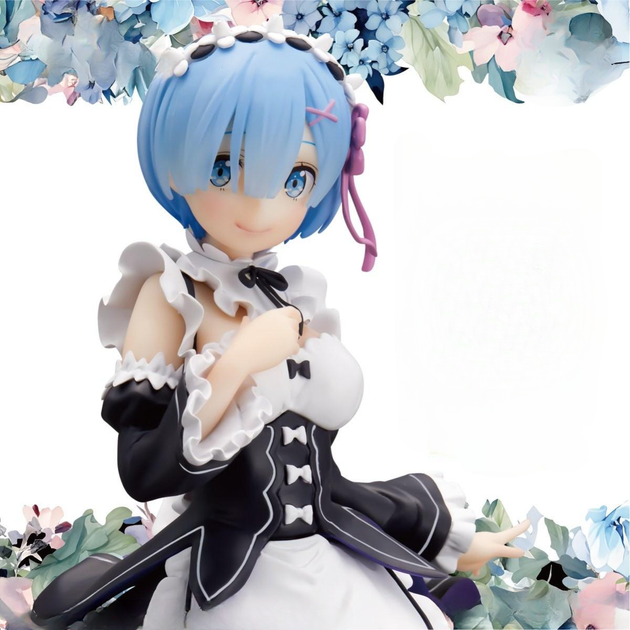 Аниме фигурка BANPRESTO Рем Rem Glitter & Glamours Maid Ver Re Zero Жизнь в альтернативном мире с нуля 24 см - изображение 6
