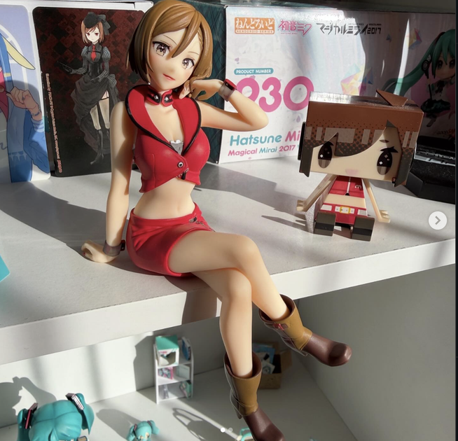 Аниме фигурка FuRyu Вокалоид Мейко MEIKO Noodle Stopper Figure Держатель для лапши 15.5 см - изображение 4