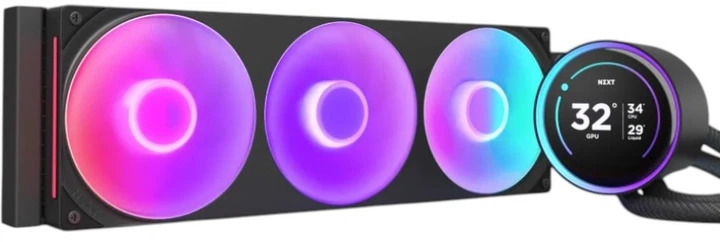 Система рідинного охолодження NZXT Kraken Elite 420 RGB all-in-one Black (RL-KR42E-B2) - зображення 3
