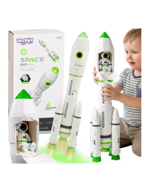 Ігровий набір Woopie Інтерактивна космічна ракета Space Set Біла (57109) (5906280657109) - зображення 6