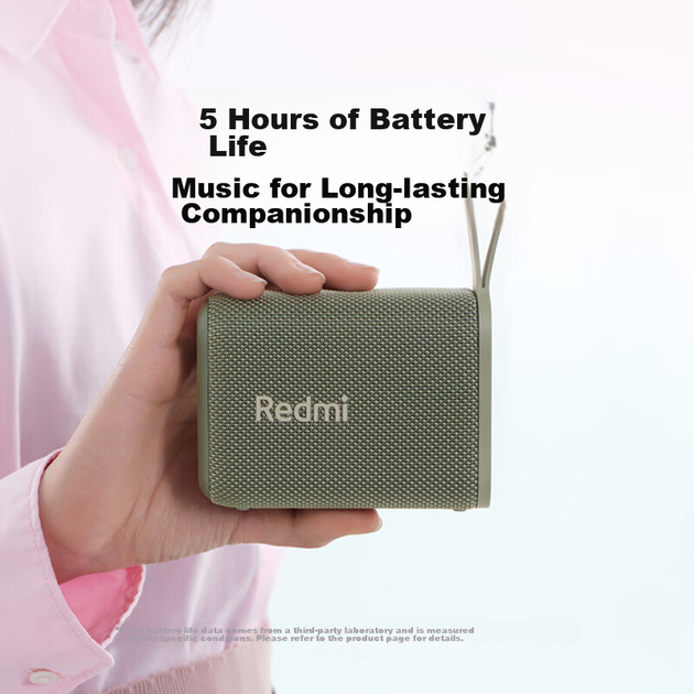 Bluetooth-колонка MI Redmi, зелена, аудіосистема MI Speaker, тривалий час роботи від батареї, захист від пилу та води IP67, портативна колонка для вулиці з сабвуфером, високоякісна, подарунок, домашнє використання - зображення 3