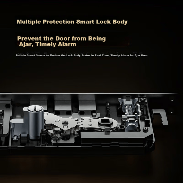 MI Smart Lock E10 Замок з паролем та відбитком пальця, інтелектуальний електронний замок для домашньої безпеки, для домашнього використання, великий дверний замок, встановлення в комплекті - зображення 4