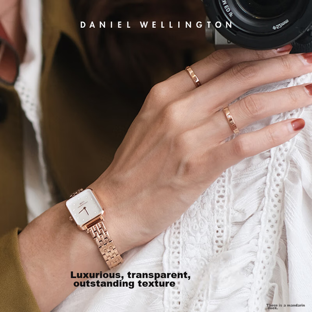 Кольцо Daniel Wellington DW222 женское парное со звездами, розовое золото, размер 52 - изображение 5