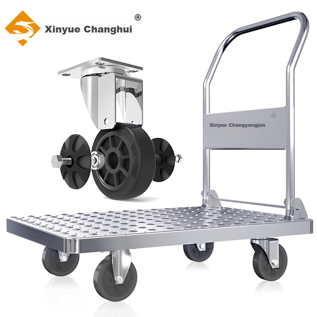 Тележка Xinyuechanghui плоская стальная складная ручная, 90×60 см, 500 кг - изображение 7