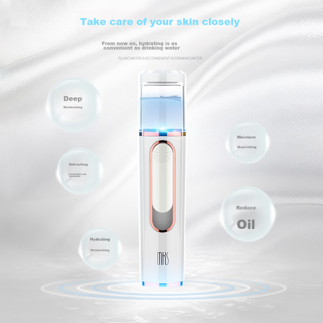 Увлажнитель лица Mks Nano Mist портативный, 30мл, NV8088 - Фото 5 Увлажнитель лица Mks Nano Mist портативный, 30мл, NV8088 - изображение 5