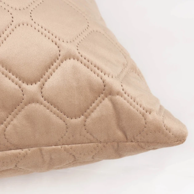 Подушка декоративна 50×70 ТЕП VELOUR золотий беж, велюр, м’яка, антиалергенна - зображення 5