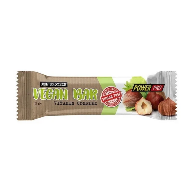 Веганський батончик 32% Vegan Bar 32% Power Pro, 60 г - Фото 1 Веганський батончик 32% Vegan Bar 32% Power Pro, 60 г - изображение 1