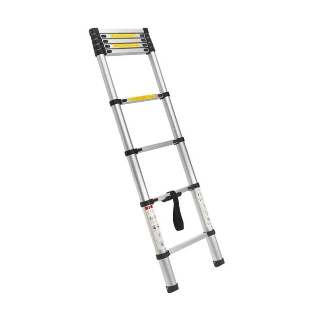 Драбина алюмінієва Kraft&Dele KD4072 8 ступенів 2.6 м 150 кг срібляста - зображення 4