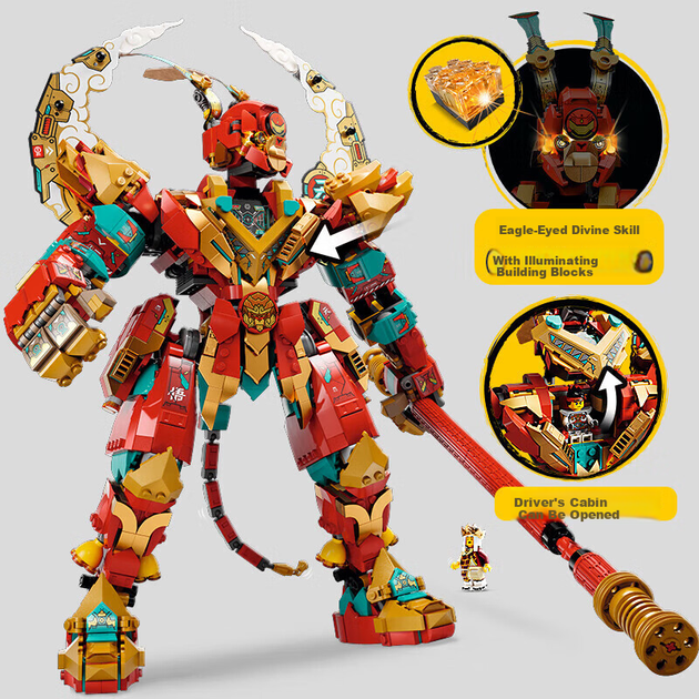 Конструктор LEGO Король обезьян Xiaoxia 80045 деталей около 1705 - изображение 6