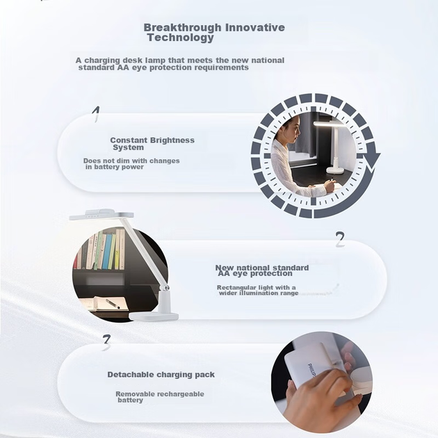 Настільна лампа PHILIPS Thai AA Eye Care 10W 5000 mAh - Фото 6 Настільна лампа PHILIPS Thai AA Eye Care 10W 5000 mAh - зображення 6