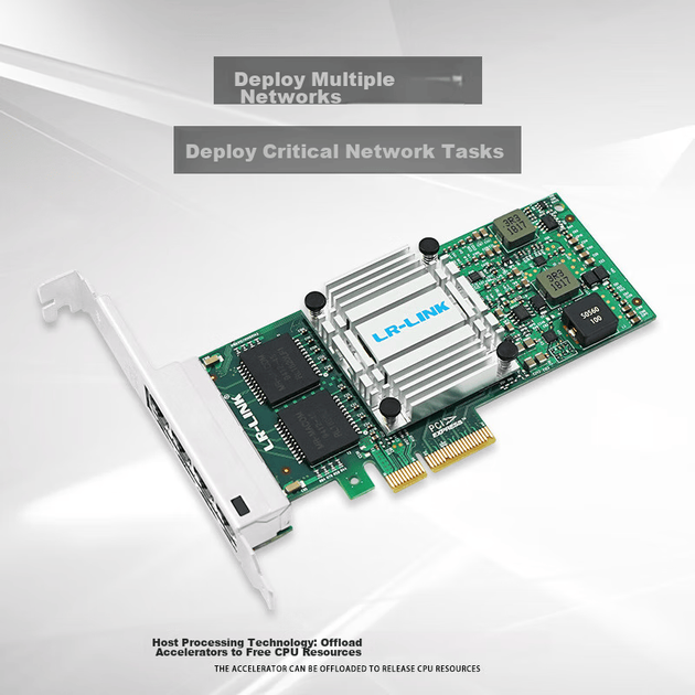 LR-LINK Lianrui LREC9714HT PCIEx4 Gigabit Quad-Port Network Card I350-T4 Chip Server Machine Vision Industrial Camera Network Adapter - Фото 7 LR-LINK Lianrui LREC9714HT PCIEx4 Gigabit Quad-Port Network Card I350-T4 Chip Server Machine Vision Industrial Camera Network Adapter - изображение 7