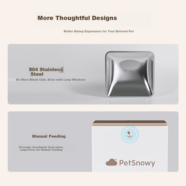 Кормушка PetSnowy автоматическая для кошек/собак с таймером интеллектуальная - изображение 5