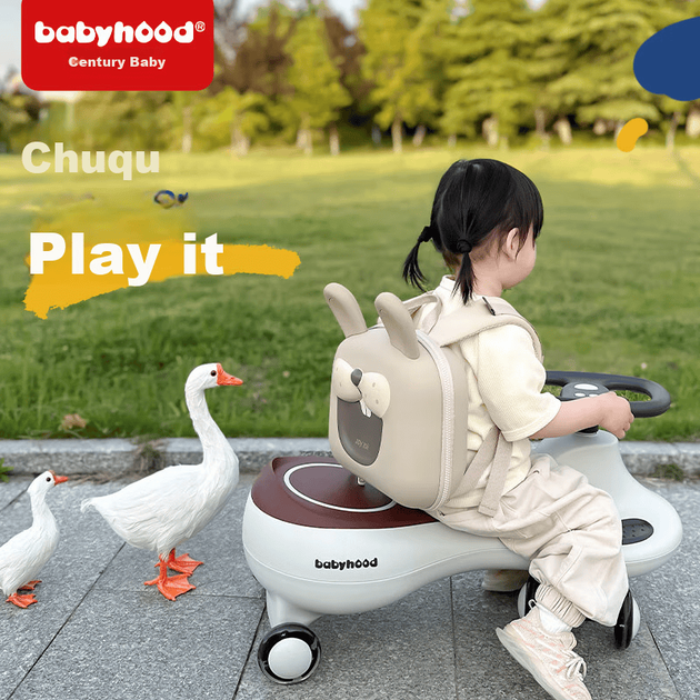 Машинка-каталка Babyhood Twist Car для дітей 1-6 років, музична, карамельного кольору - Фото 5 Машинка-каталка Babyhood Twist Car для дітей 1-6 років, музична, карамельного кольору - зображення 5