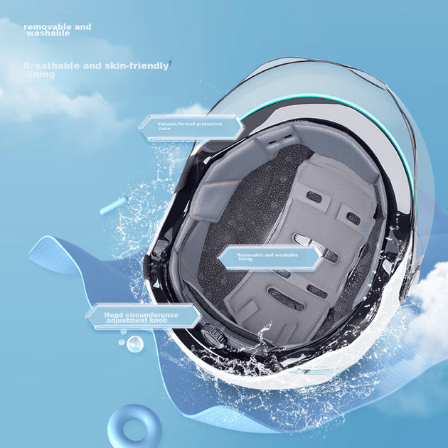 Сертифікований шолом YEMA 3C 360S, електричний самокат, жіночий літній сонцезахисний напівшолом, захисний шолом для мотоцикла, унісекс для всіх сезонів, вишнево-рожевий + кавовий короткий - зображення 11