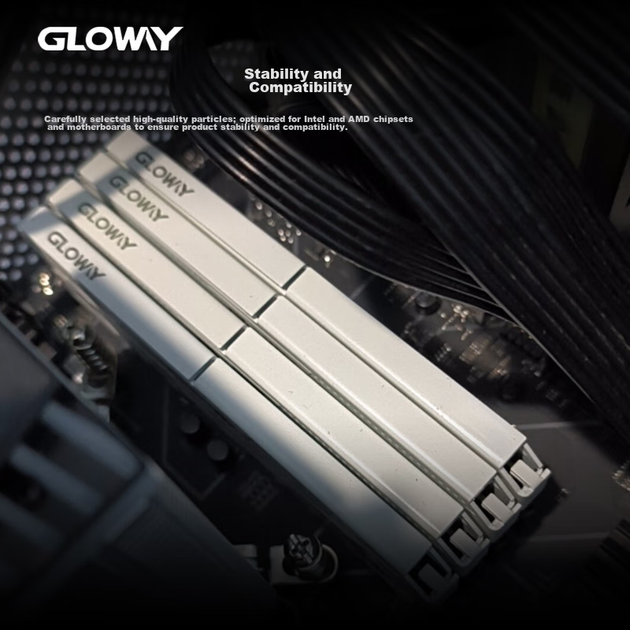 Модуль оперативной памяти Gloway 8 ГБ DDR4 3600 для настольных компьютеров, Tianche, радиатор, отдельные чипы, CL18, цвет Moonlight White, аксессуар для компьютера AI. - Фото 5 Модуль оперативной памяти Gloway 8 ГБ DDR4 3600 для настольных компьютеров, Tianche, радиатор, отдельные чипы, CL18, цвет Moonlight White, аксессуар для компьютера AI. - изображение 5