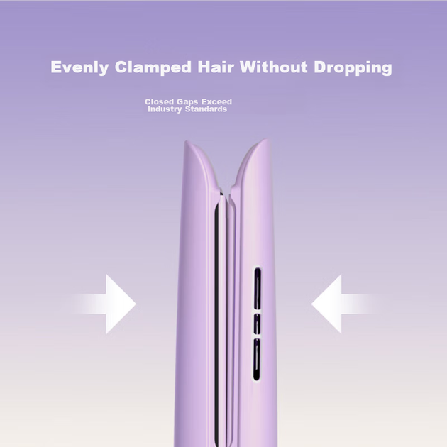Випрямляч для волосся Lena Flat Iron з негативними іонами, дбайливий до волосся, подвійне використання для випрямлення та завивки, випрямляч для волосся для жінок, електричний випрямляч для чубчика та волосся, подарунок LN-H2 фіолетовий - изображение 8