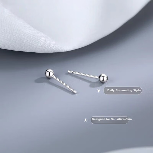 Серьги-гвоздики Dijing S999 из серебра для женщин, фиксатор для ушей, простая двусторонняя серьга-подвеска, не нужно снимать во время сна, подарок на день рождения, невидимый пирсинг ушей. - Фото 11 Серьги-гвоздики Dijing S999 из серебра для женщин, фиксатор для ушей, простая двусторонняя серьга-подвеска, не нужно снимать во время сна, подарок на день рождения, невидимый пирсинг ушей. - изображение 11