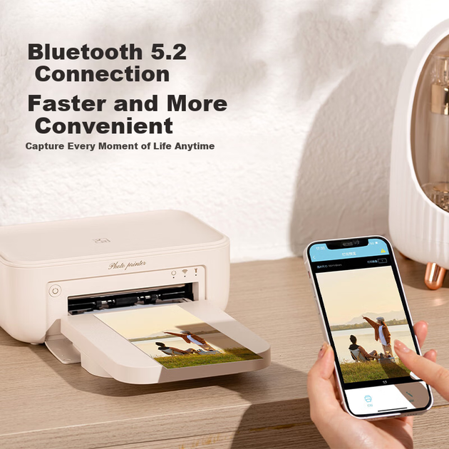 Принтер HPRT CP4100 фото портативний міні бездротовий Wi-Fi/Bluetooth, кольоровий - зображення 4
