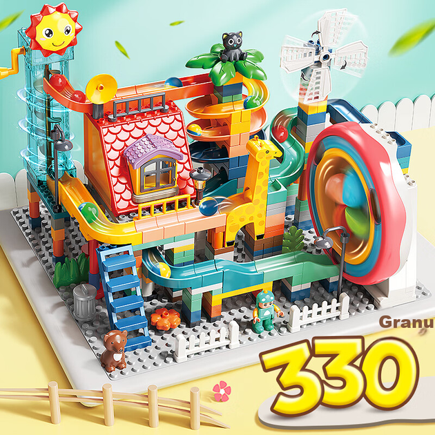 FEELO — игрушка, совместимая с крупными строительными блоками LEGO, подарок на день рождения для мальчиков и девочек, детский домик 1676D-1 - изображение 4