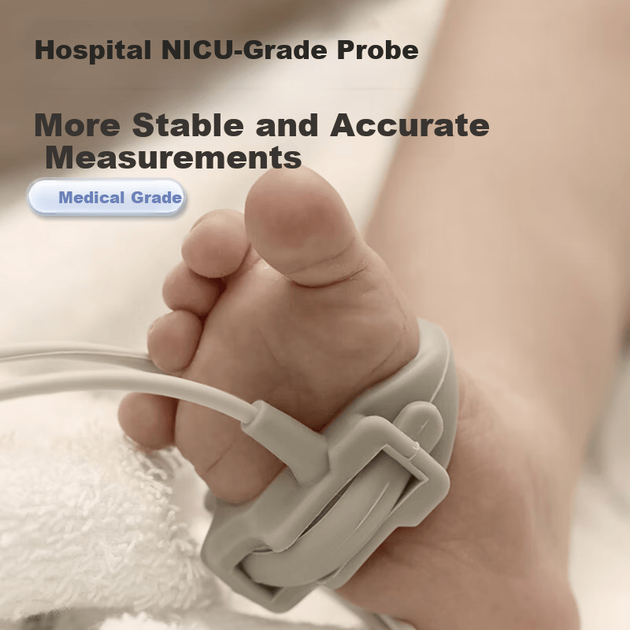 Пульсоксиметр Heal Force Baby для новонароджених недоношених дітей, пульсоксиметр, монітор насичення киснем, монітор серцевого ритму - зображення 6