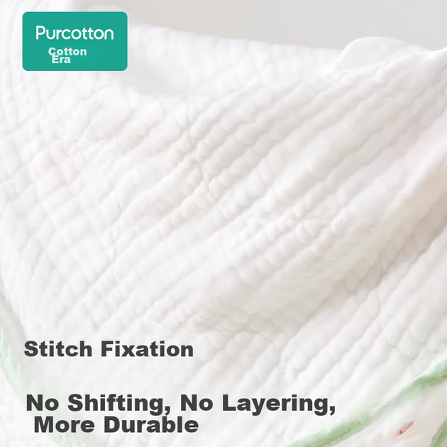 Полотенце банное детское PurCotton, марля, шестислойное, 120*120 см - Фото 7 Полотенце банное детское PurCotton, марля, шестислойное, 120*120 см - изображение 7