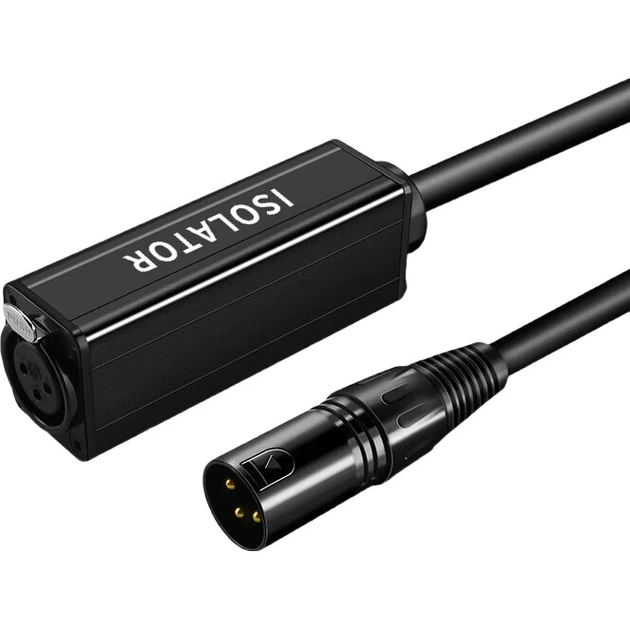 Аудиоизолятор XLR Beishanque BSQ-XLR04 XLR Male - XLR Female Black - изображение 2