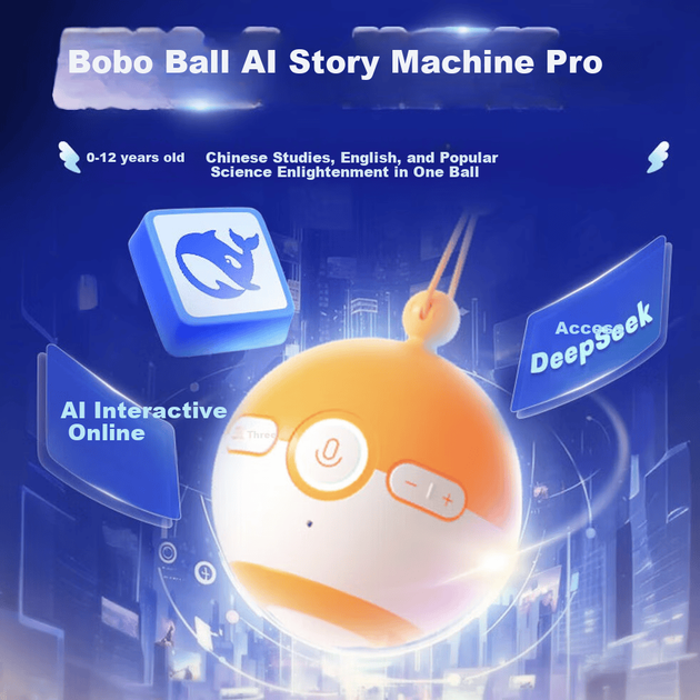 Игрушка-читалка Ximalayaertong Bobo Ball, двуязычная, с ИИ и динамиком - изображение 3
