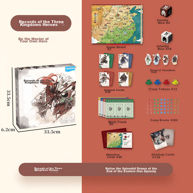 Настольная игра Yaofish «Герои Трёх Королевств» для детей, игрушка для взрослых и студентов, подарок для мальчиков и девочек, игра для вечеринок. - изображение 5