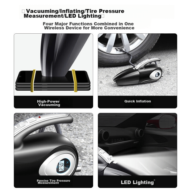 Автокомпрессор Jumu JM-6605 беспроводной - изображение 6