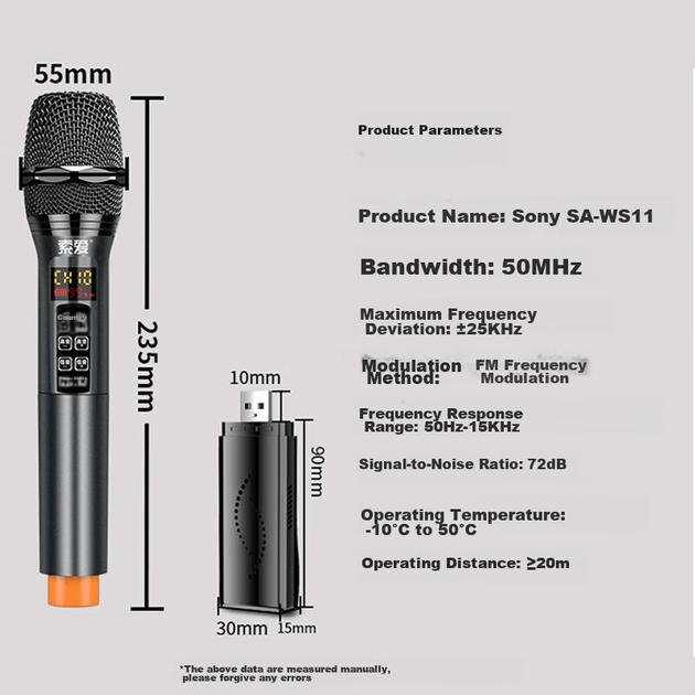 Микрофон USB Soaiy беспроводной WS11 - Фото 13 Микрофон USB Soaiy беспроводной WS11 - изображение 13
