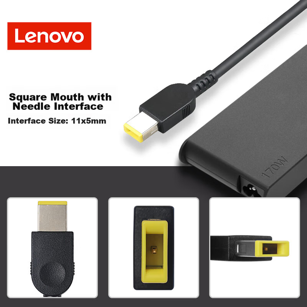 Зарядний пристрій Lenovo 170 Вт для Y7000/R7000/Y910, 20В 8.5А - зображення 5