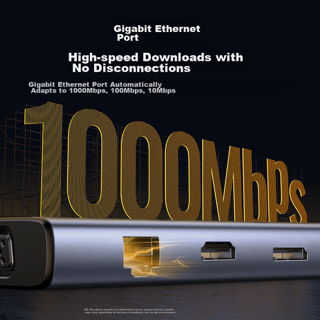 Док-станция UGREEN Type-C для четырех экранов, USB-C — DP/HDMI/VGA Thunderbolt 4, расширение для нескольких экранов, расширение для разделенного экрана 4K, совместима с ноутбуками и телефонами Honor и Huawei, MST - изображение 7