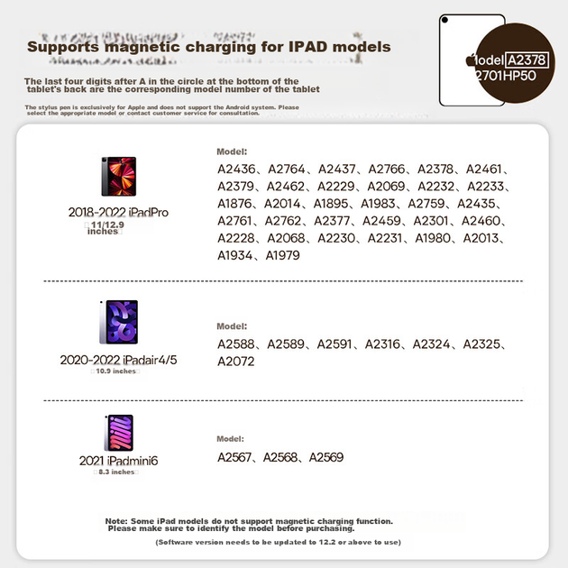 Ємнісний стилус BASEUS для iPad, Apple Pencil [Line Dog] сумісний з планшетами 2026 Pro/Air8/Mini/iPad11 із сенсорним екраном, ручкою для письма Apple Pencil - изображение 4