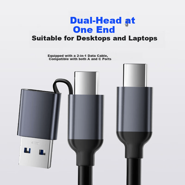 ORICO Type-C Hub, USB 3.0 Hub Expansion Dock, алюмінієвий сплав Clip-On, високошвидкісний подовжувач для настільних комп'ютерів та ноутбуків з портом живлення MH4PC - изображение 5