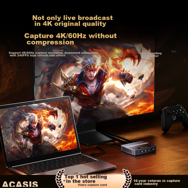 Плата відеозахоплення Acasis HDMI, 4K60Hz HD RGB24, сумісна з камерами Sony Canon, трансляціями Switch2/PS5, смартфонами, планшетами, iPad, ігровими пристроями VC-009Pro - Фото 5 Плата відеозахоплення Acasis HDMI, 4K60Hz HD RGB24, сумісна з камерами Sony Canon, трансляціями Switch2/PS5, смартфонами, планшетами, iPad, ігровими пристроями VC-009Pro - изображение 5