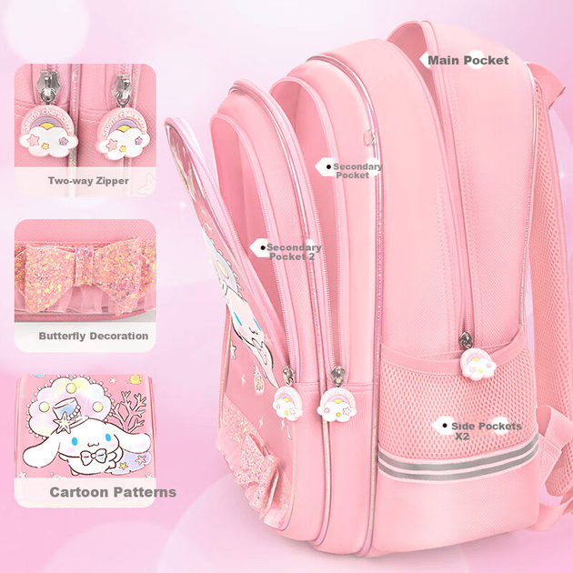 Рюкзак Hello Kitty DB96620B шкільний для 1-3 класів, рожевий - зображення 6