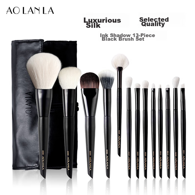 Набор AOLANLA Master-Level Ink Shadow кистей для макияжа 13 предметов, подарочный - изображение 4