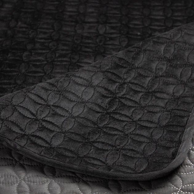Покривало ТЕП "VELOUR" Чорний/Мозаїка, 150x210 - Фото 4 Покривало ТЕП "VELOUR" Чорний/Мозаїка, 150x210 - изображение 4