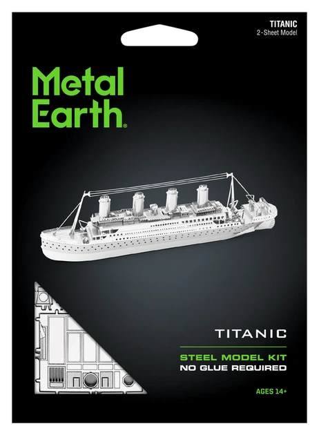 Металевий 3D конструктор "Титанік", Metal Earth, MMS030 - Фото 7 Металевий 3D конструктор "Титанік", Metal Earth, MMS030 - зображення 7