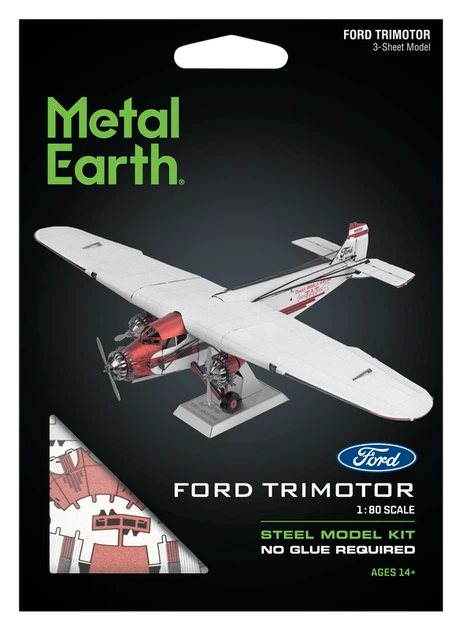 Металевий 3D конструктор "Літак Ford Trimotor", Metal Earth, MMS467 - изображение 7