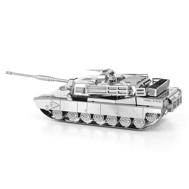 Металевий 3D конструктор "Tank - M1 Abrams", Metal Earth, MMS206 - Фото 2 Металевий 3D конструктор "Tank - M1 Abrams", Metal Earth, MMS206 - изображение 2