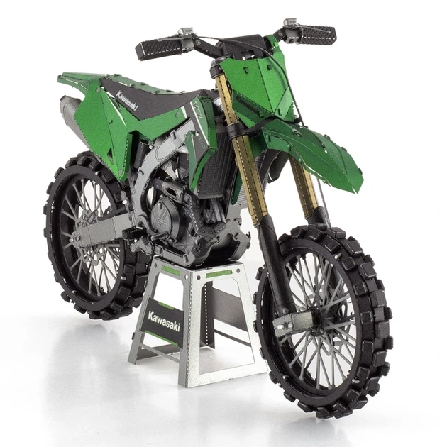 Металевий 3D конструктор "Мотоцикл Kawasaki KX-450", Metal Earth, PS2015 - изображение 6