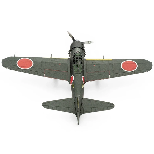 Металевий 3D конструктор "Японський винищувач Mitsubishi Zero", Metal Earth, ME1012 - зображення 4