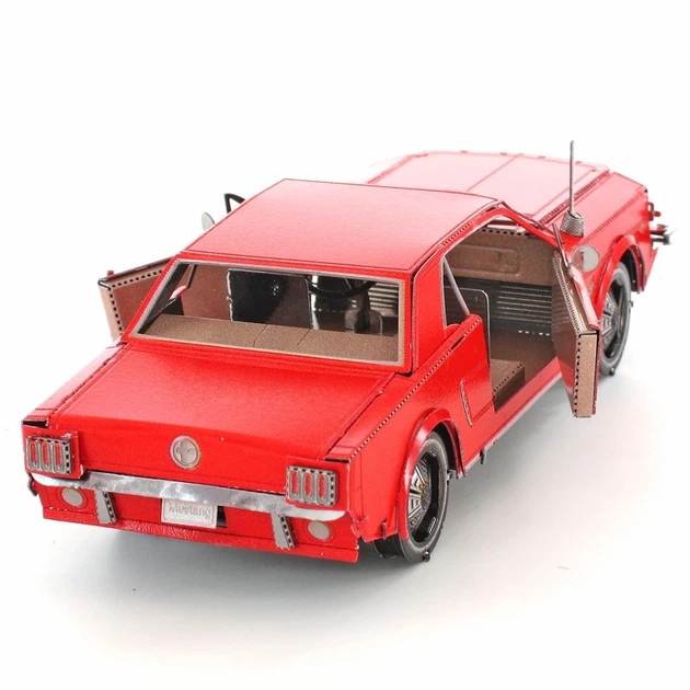 Металевий 3D конструктор "1965 Ford Mustang Coupe, Red Version", Metal Earth, MMS056C - изображение 4