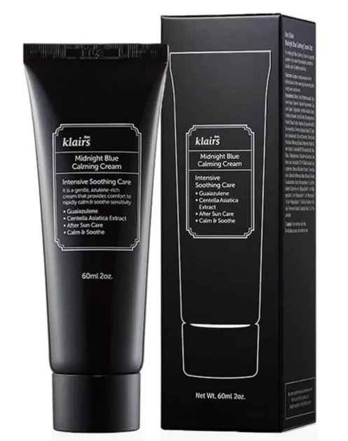Восстанавливающий крем для лица с азуленом Dear, Klairs Midnight Blue Calming Cream 60 мл - зображення 5