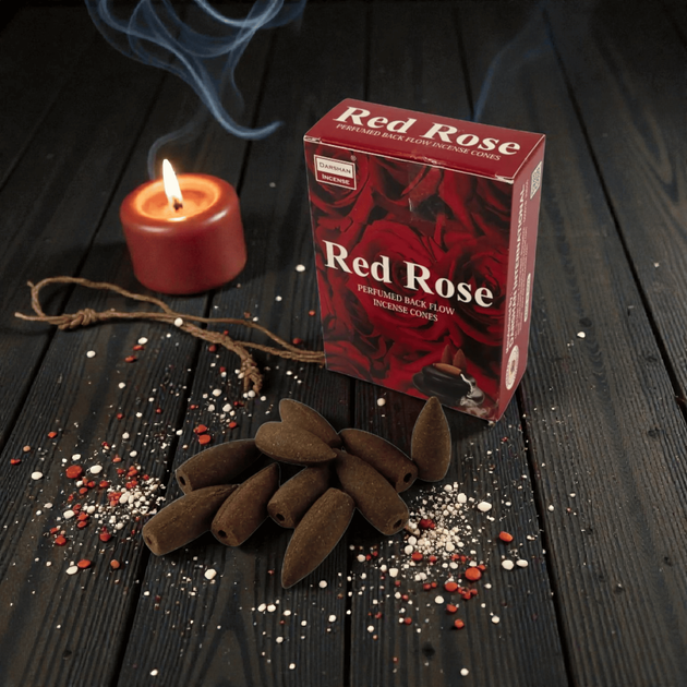 Red Rose BackFlow Cones (Червона Троянда) пахощі, що стеляться 09533 - Фото 1 Red Rose BackFlow Cones (Червона Троянда) пахощі, що стеляться 09533 - зображення 1