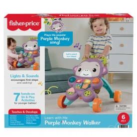 Ходунки інтерактивні Fisher-Price Мавпочка Фіолетові JGW90 PUD2 (194735324477) - зображення 2