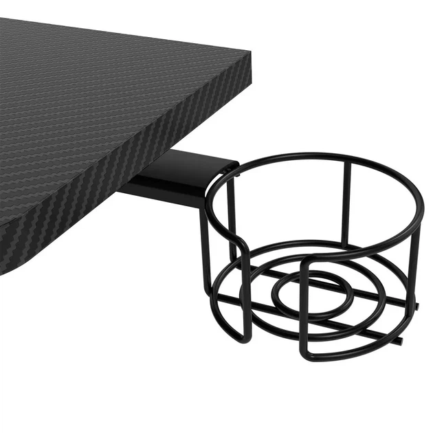 Игровой компьютерный стол для геймера 1400x600 мм с регулировкой высоты RGB подсветкой и с карбоновым покрытием столешницы - изображение 14