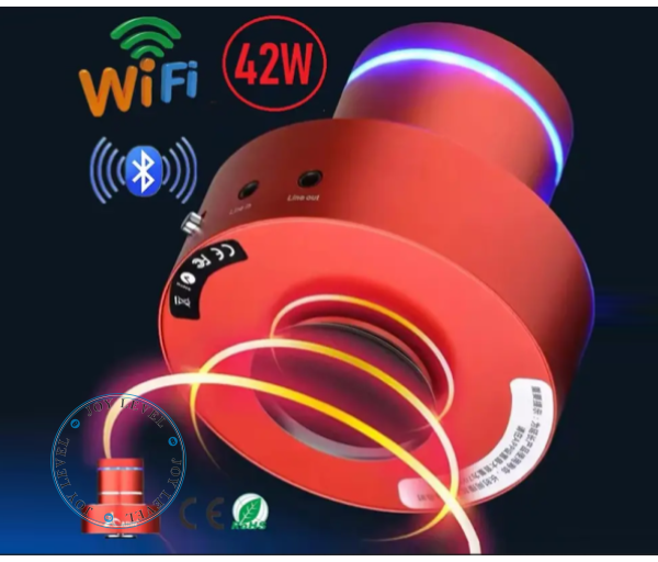 Портативная Виброколонка Adin X1-WiFi - 42 Ватт bluetooth 5.0 Красный - изображение 5