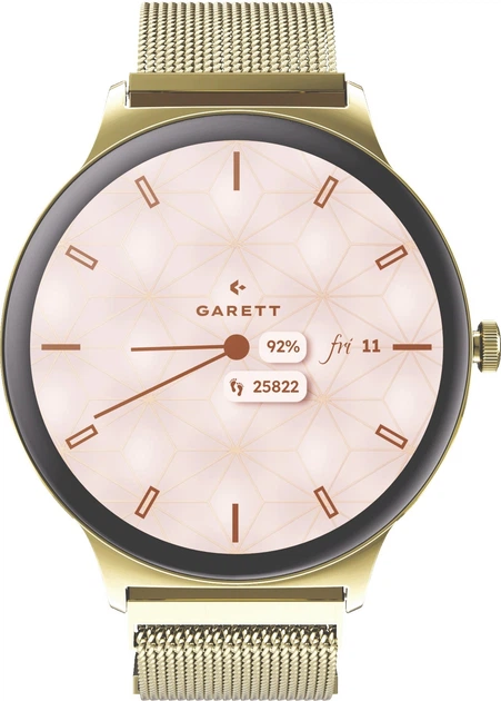 Smartwatch Garett Verona 2 Gold Mesh (5904238487020) - Zdjęcie 2 Smartwatch Garett Verona 2 Gold Mesh (5904238487020) - obraz 2